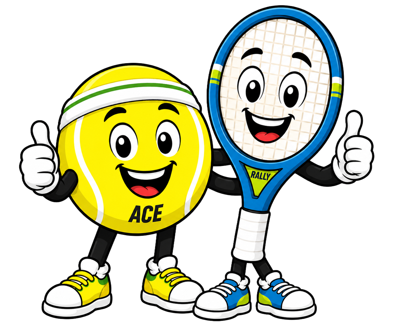 Pocket Sports Club tennis characters